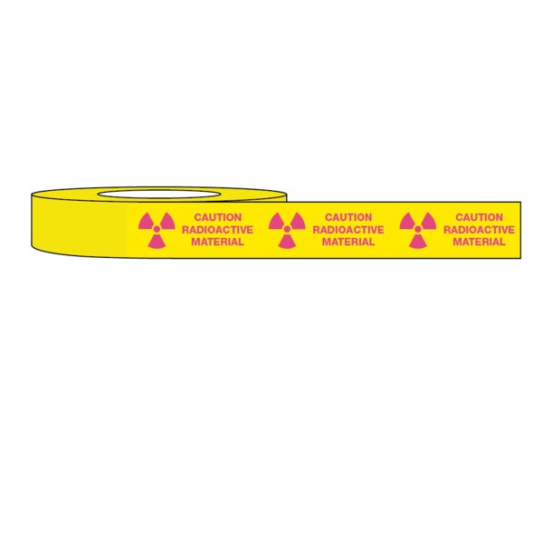 Caution Radioactive Material 1 x 500, PK6